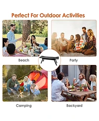 Slickblue Portable Bbq Griddle for Outdoor Cooking