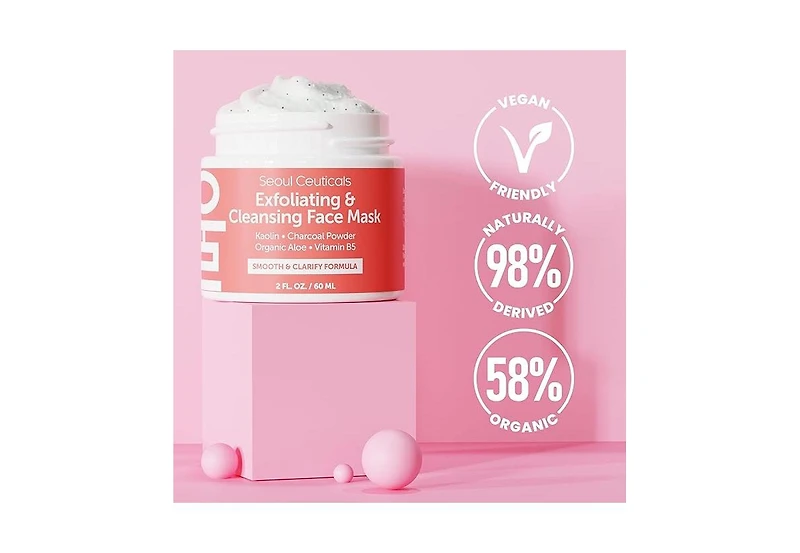 Seoul Ceuticals Korean Skin Care Exfoliating & Cleansing Face Mask K Beauty Skincare