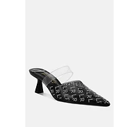 Holin Pointed Toe Kitten Heels Women