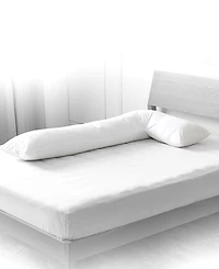 Cheer Collection Natural Kapok L Shape Pillow, 54" x 28"