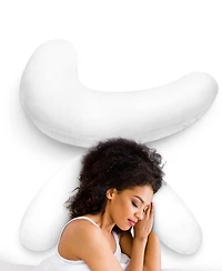 Cheer Collection Boomerang Shaped Microfiber Pillow