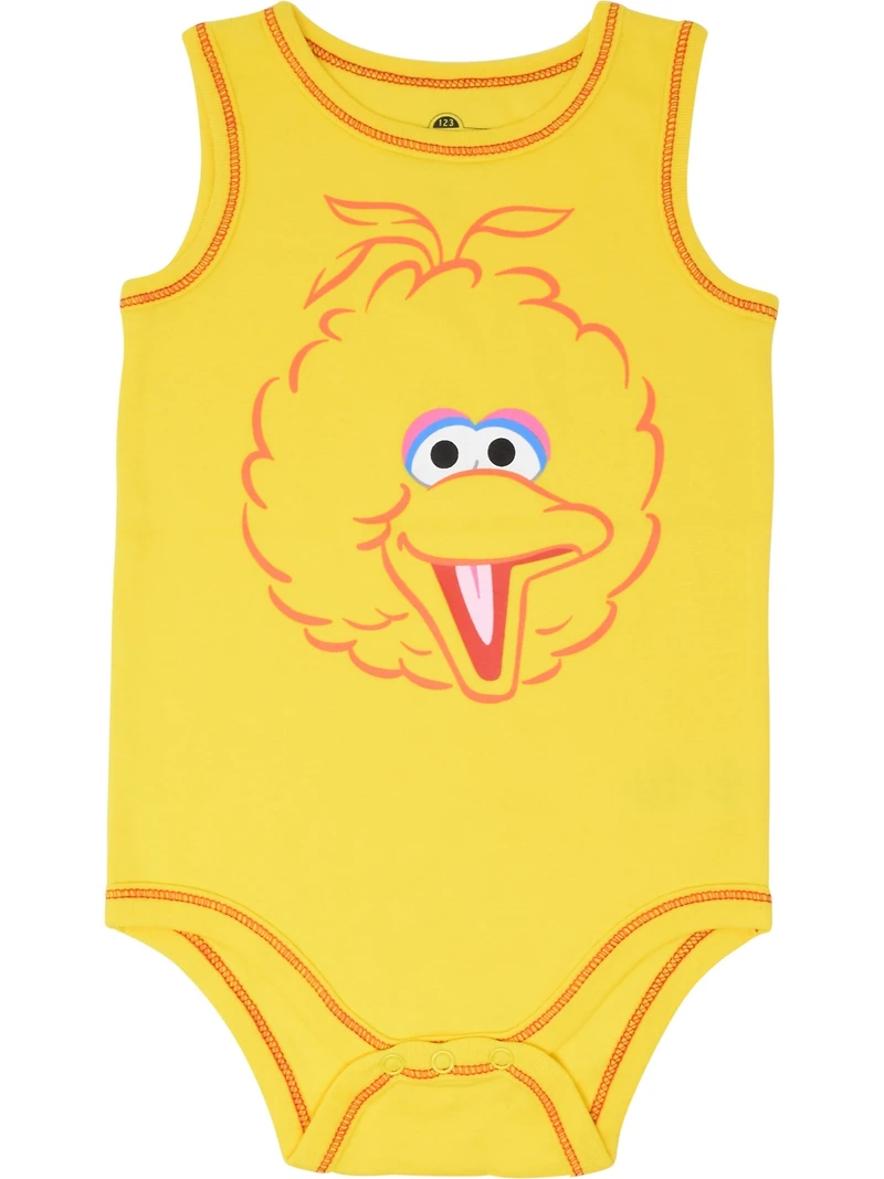 Sesame Street Baby Boys 5 Pack Bodysuits
