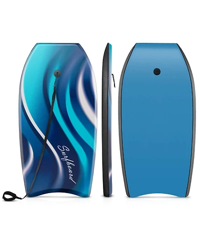 37" Lightweight Body Board with Eps Core Xpe Deck Hdpe Bottom Crescent Tail
