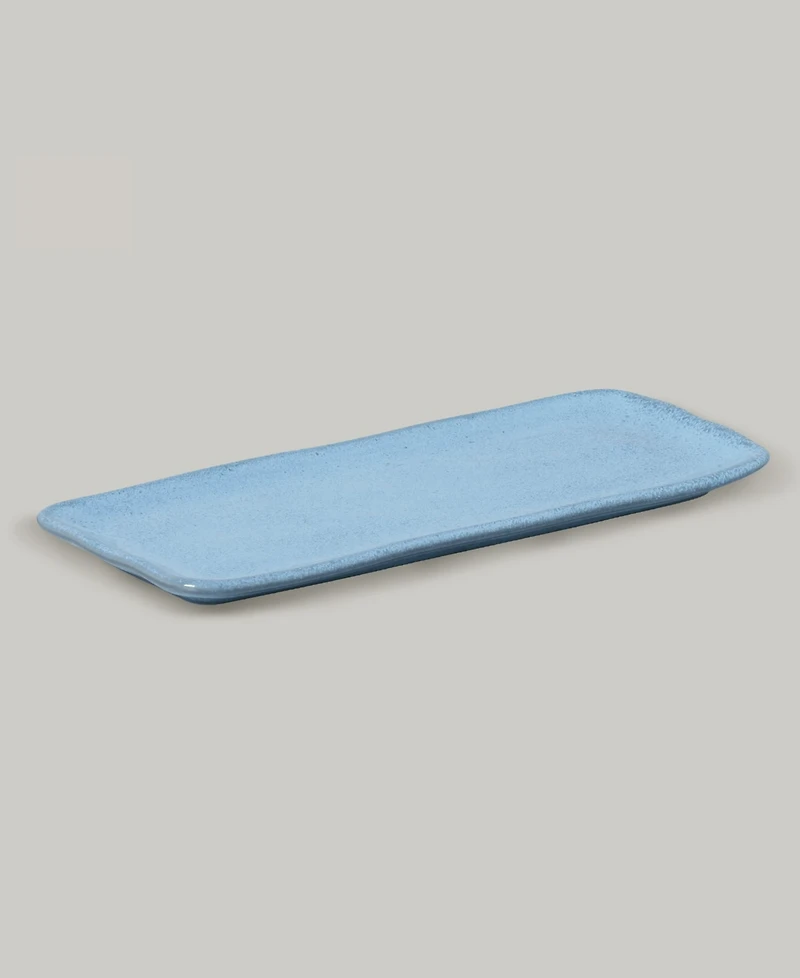 Porto Brasil 12.99" Stoneware Medium Rectangular Platters, Set of 4