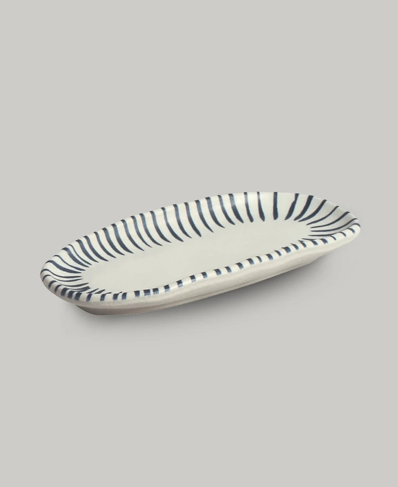 Porto Brasil Elemento Stoneware Shallow Oval Platters, Set of 4