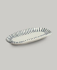 Porto Brasil Elemento Stoneware Shallow Oval Platters, Set of 4