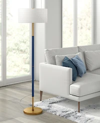 Hudson & Canal 61.5" Metal Simone 2-Light Floor Lamp