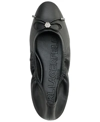 Karl Lagerfeld Paris Women's Velma Almond Toe Ballet Flats