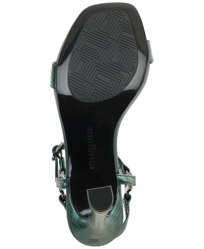Karl Lagerfeld Paris Women's Cybil Ankle Strap Dress Sandals