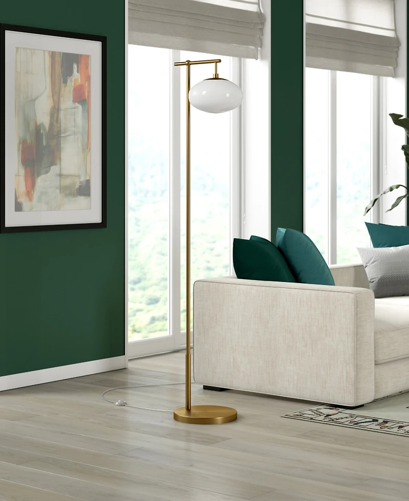 Hudson & Canal 68" Metal Blume Tall Arc Floor Lamp
