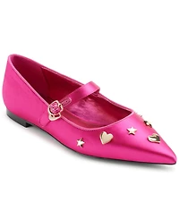 Karl Lagerfeld Paris Women's Veyda Mary Jane Pointed Toe Flats