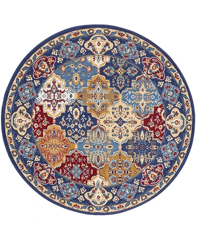 Nourison Home Grafix GRF31 5'3"x5'3" Round Area Rug