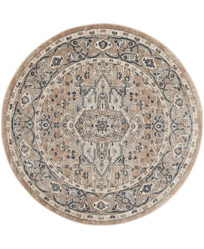 Nourison Home Quarry QUA05 5'3"x5'3" Round Area Rug