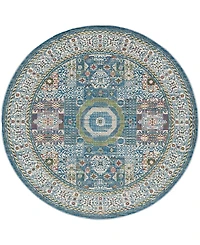 Nourison Home Ankara Global ANR17 6'x6' Round Area Rug