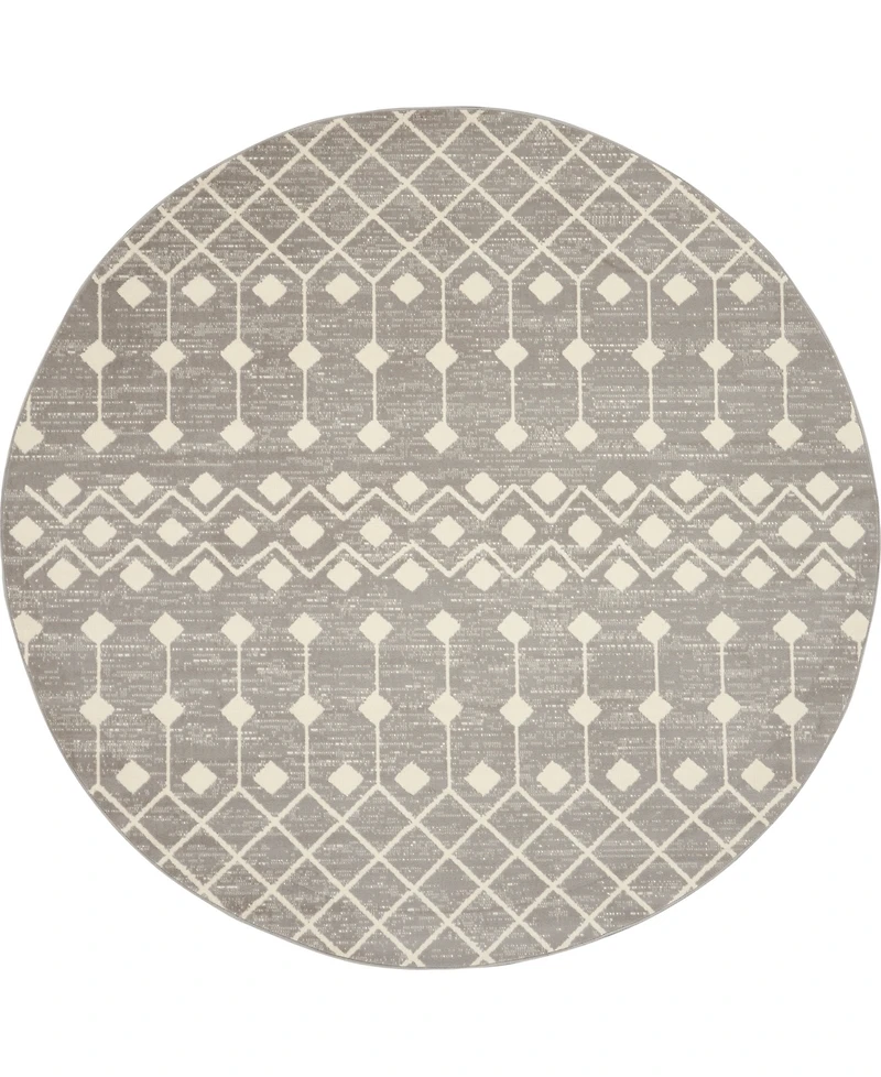 Nourison Home Grafix GRF37 5'3"x5'3" Round Area Rug