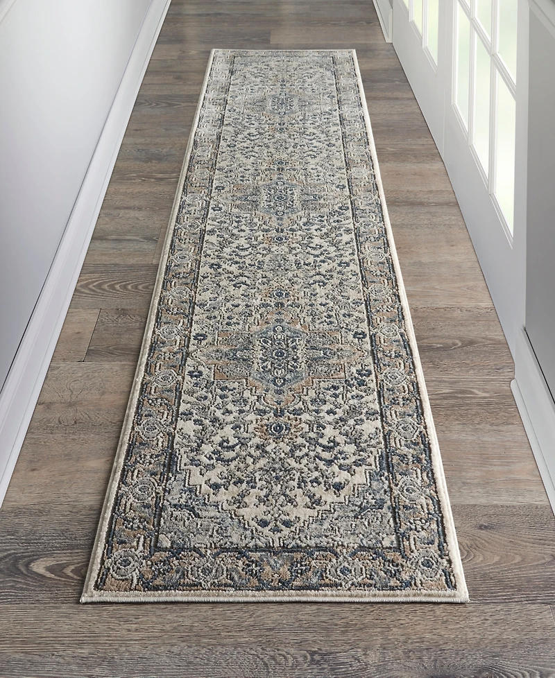 Nourison Home Quarry QUA05 2'2"x12' Runner Area Rug