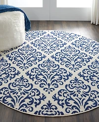 Nourison Home Grafix GRF06 5'3"x5'3" Round Area Rug