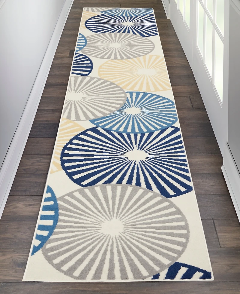 Nourison Home Grafix GRF20 2'3"x12' Runner Area Rug