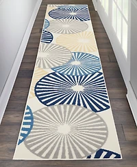 Nourison Home Grafix GRF20 2'3"x12' Runner Area Rug