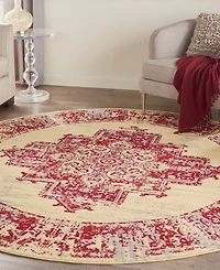 Nourison Home Grafix GRF14 8'x8' Round Area Rug