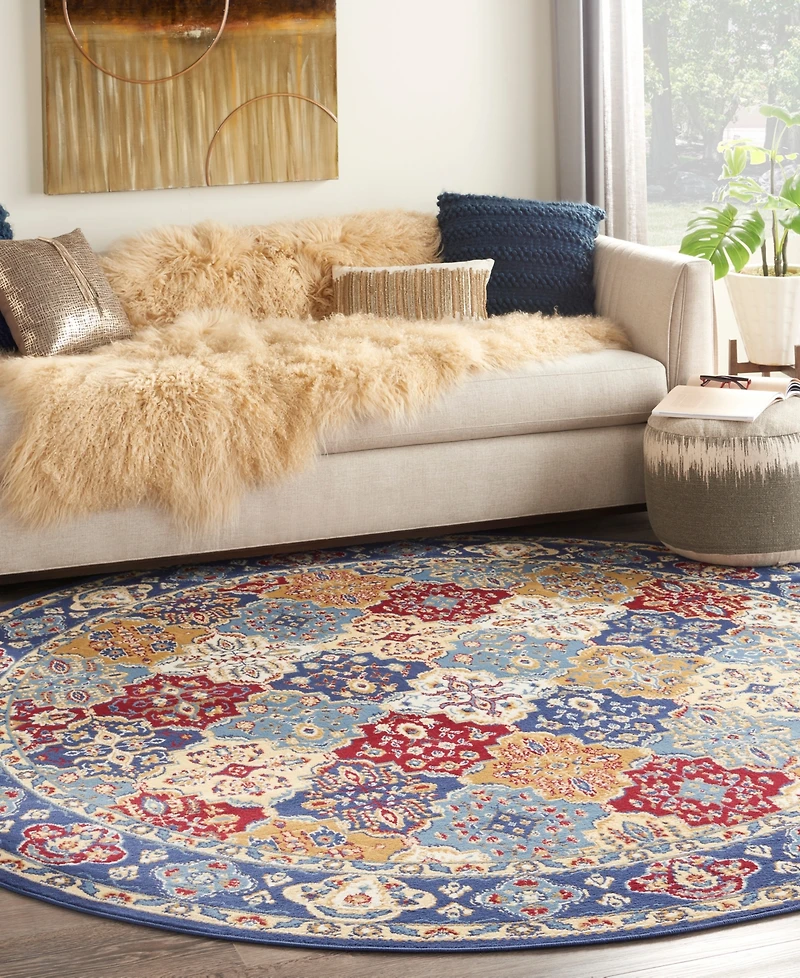 Nourison Home Grafix GRF31 8'x8' Round Area Rug