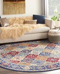 Nourison Home Grafix GRF31 8'x8' Round Area Rug