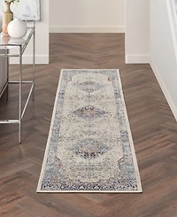 Nourison Home Vintage Kashan VKA07 2'4"x8' Runner Area Rug