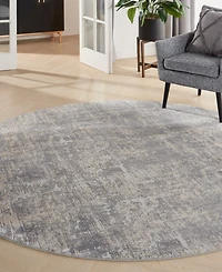 Nourison Home Rustic Textures RUS01 7'10"x7'10" Round Area Rug