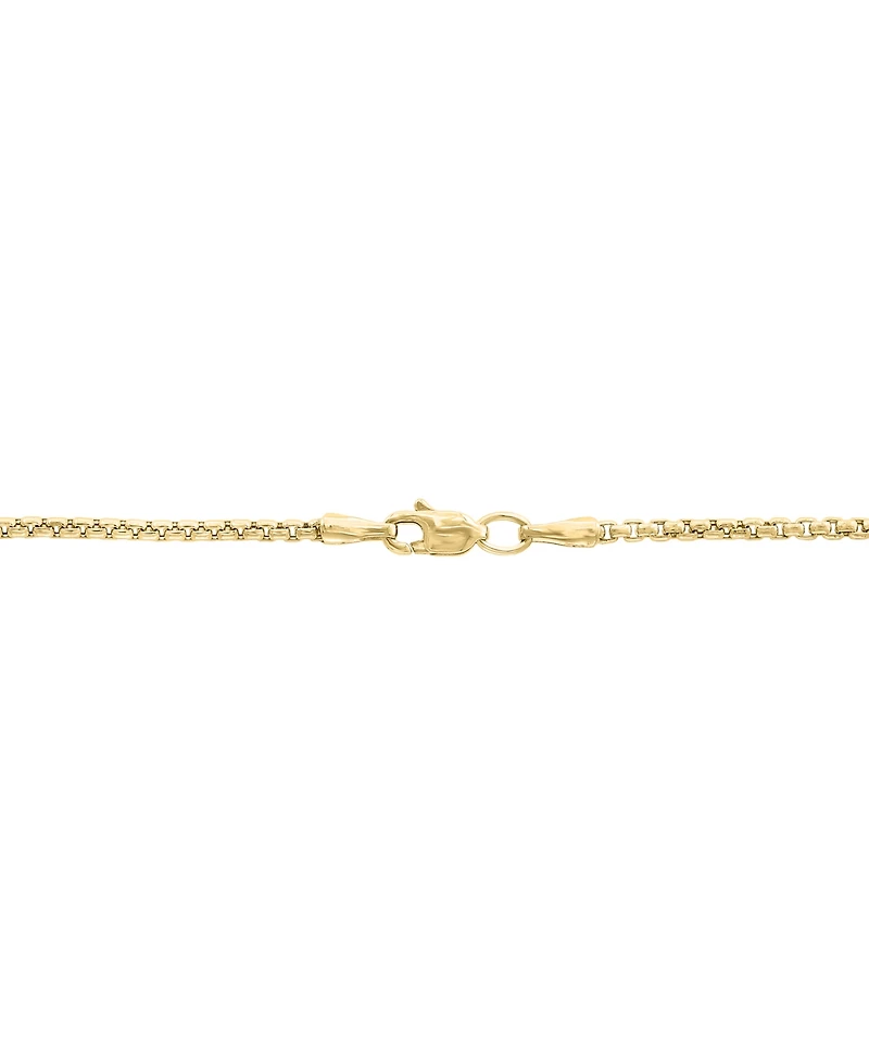 Effy Men's Zircon Cluster Elongated Dog Tag 22" Pendant Necklace (7/8 ct. t.w.) in Gold-Plated Sterling Silver