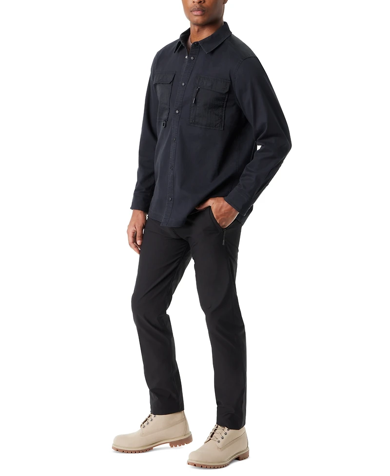 Bass Outdoor Men's Relaxed Fit Camo Worker Shirt Jacket