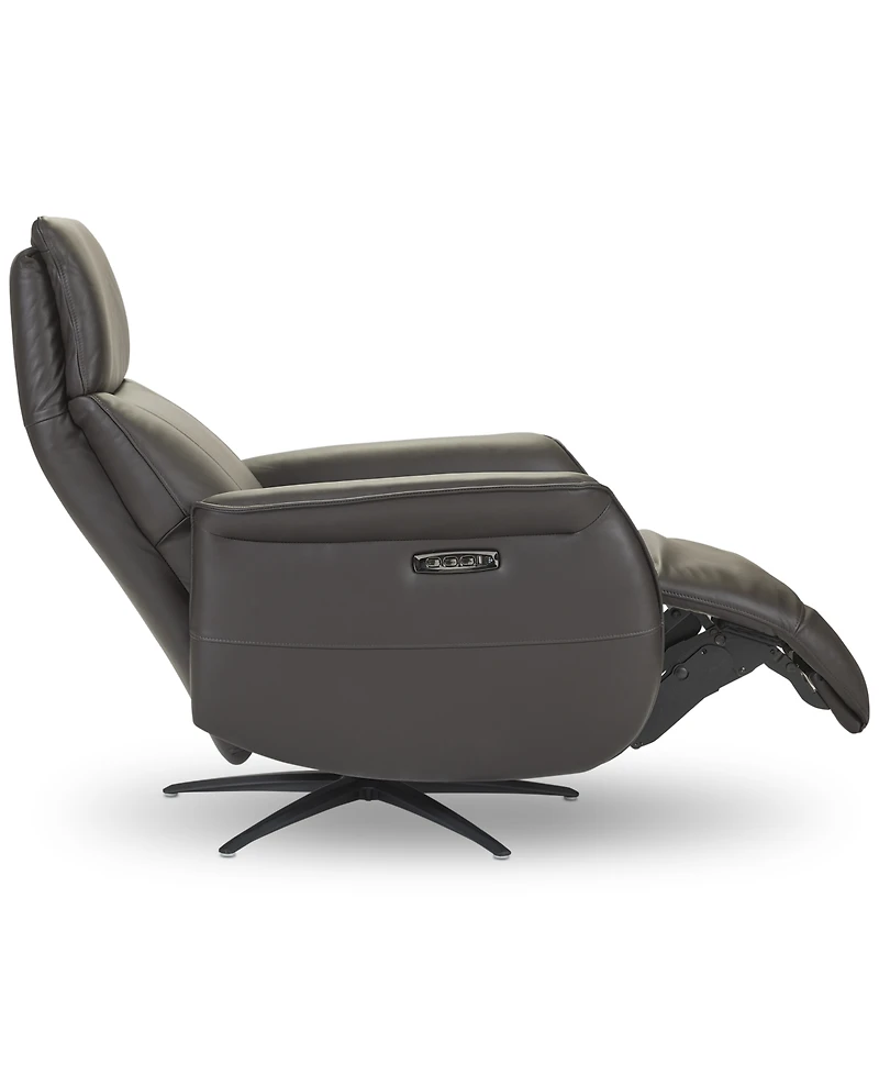 Lennix Leather Tv Recliner with Massage, Created for Macy's