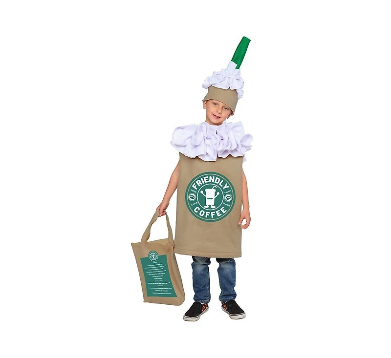 Dress Up America Kids Frappuccino Coffee Costume Set