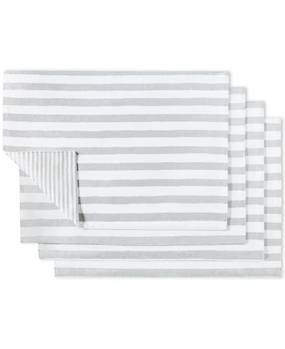 Kate Spade New York Hand Painted Shirting Stripe Placemat 13" x 19", Set of 4