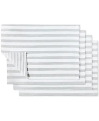 Kate Spade New York Hand Painted Shirting Stripe Placemat 13" x 19", Set of 4