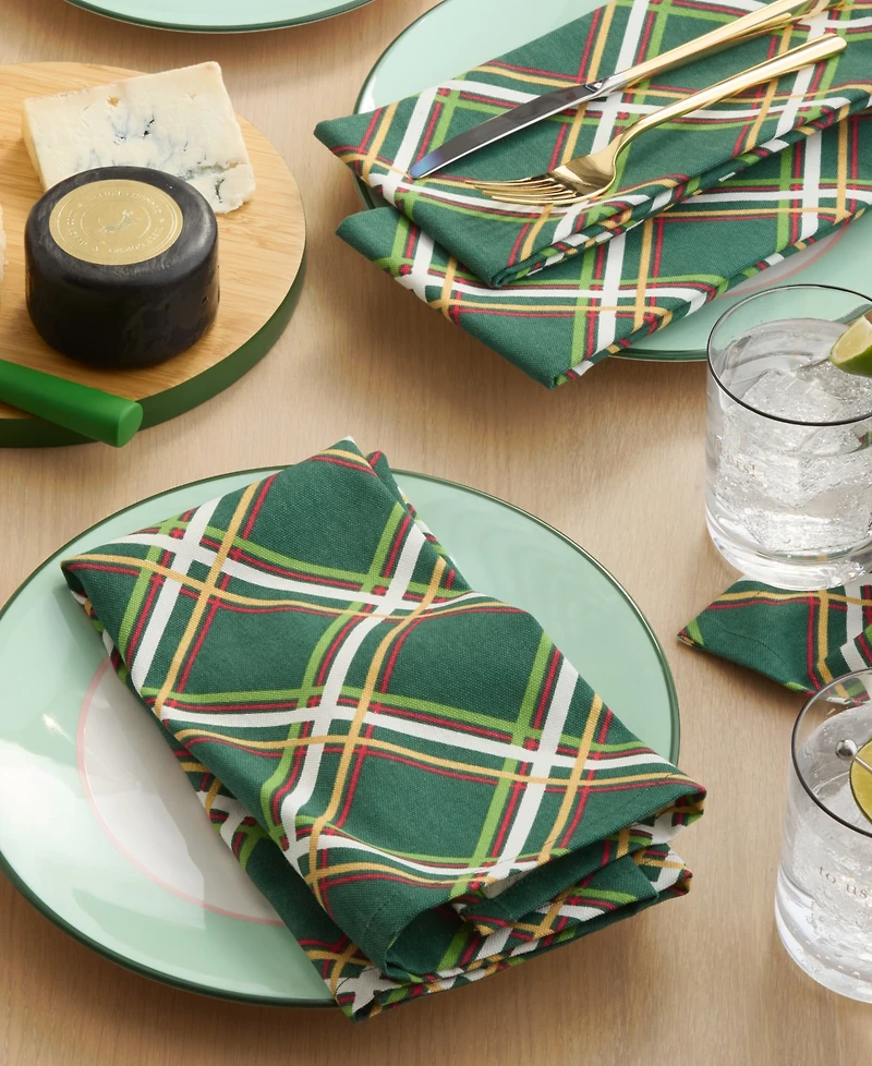 Kate Spade New York Acrobat Plaid Napkin 20" x 20", Set of 4