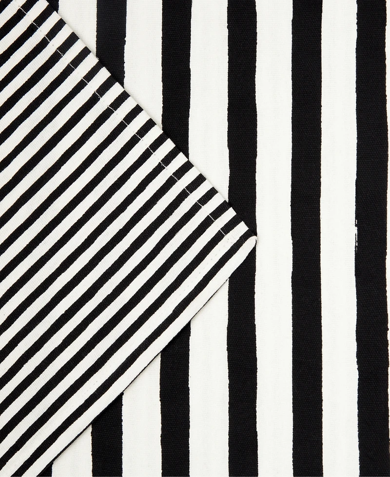 Kate Spade New York Hand Painted Shirting Stripe Table Runner, 15"x 72"