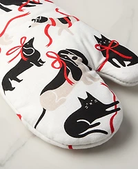 Kate Spade New York Holiday Pets Kitchen Towel, Oven Mitt & Potholder, Set of 4