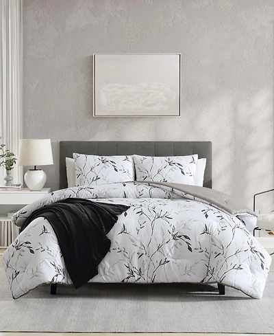Closeout! Kenneth Cole New York Ink Wash Vine 3-Pc. Comforter Set