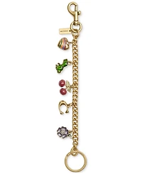 Coach Gold-Tone Motif Chain Bag Charm