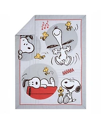 Bedtime Originals Toddler Snoopy Love 4-Piece Bedding Set - Gray/Red/White