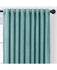 Chanasya Premium 2-Panel Blackout Velvet Curtains - Classy & Solid Drapes for Living Room or Bedroom - 52" x 84" - Charcoal