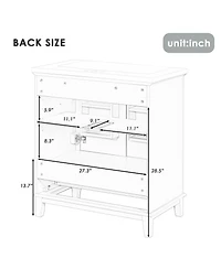 Streamdale 30" Bathroom Vanity Cabinet with Sink and Drawer, Green