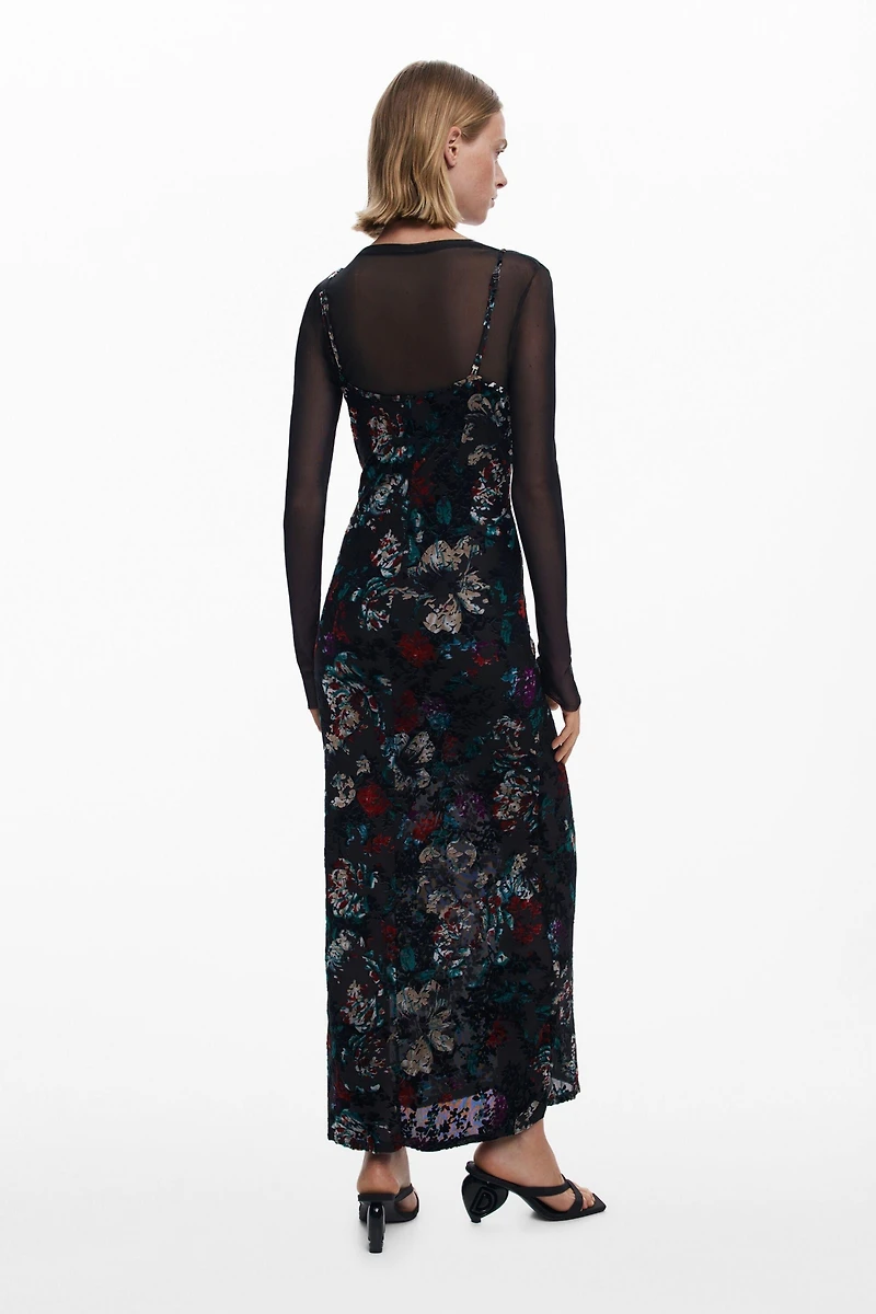 Desigual Women's Mesh combo dress