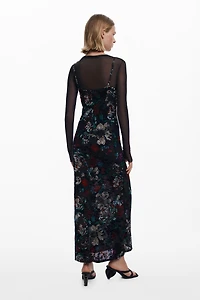 Desigual Women's Mesh combo dress