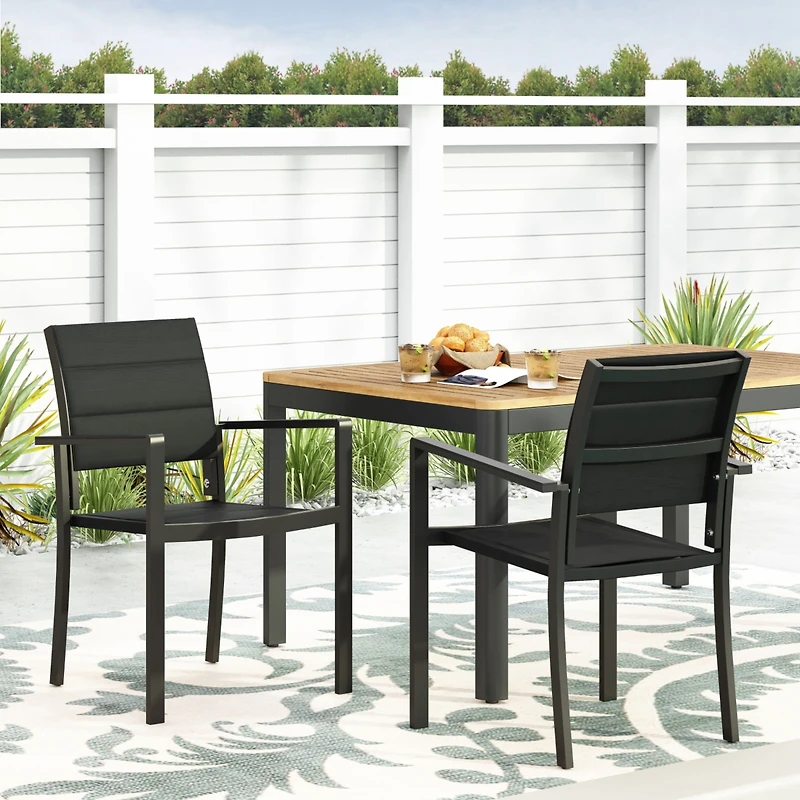 Streamdale Modern Aluminum Mesh Dining Chairs (Indoors/Outdoors)