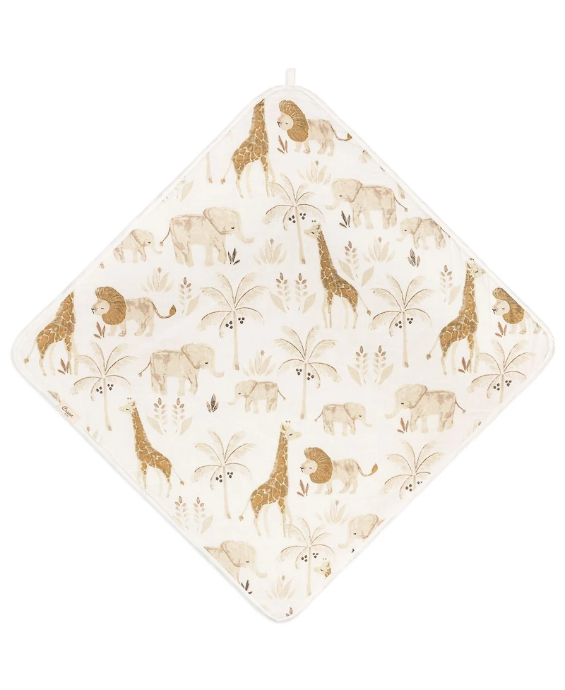 Crane Baby Infants Safari Animal Kendi Hooded Towel