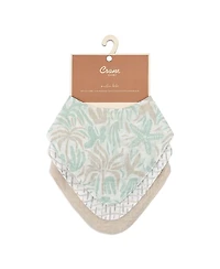 Crane Baby Infants Cove Beach Life Muslin Bib, 3-Pc. Set