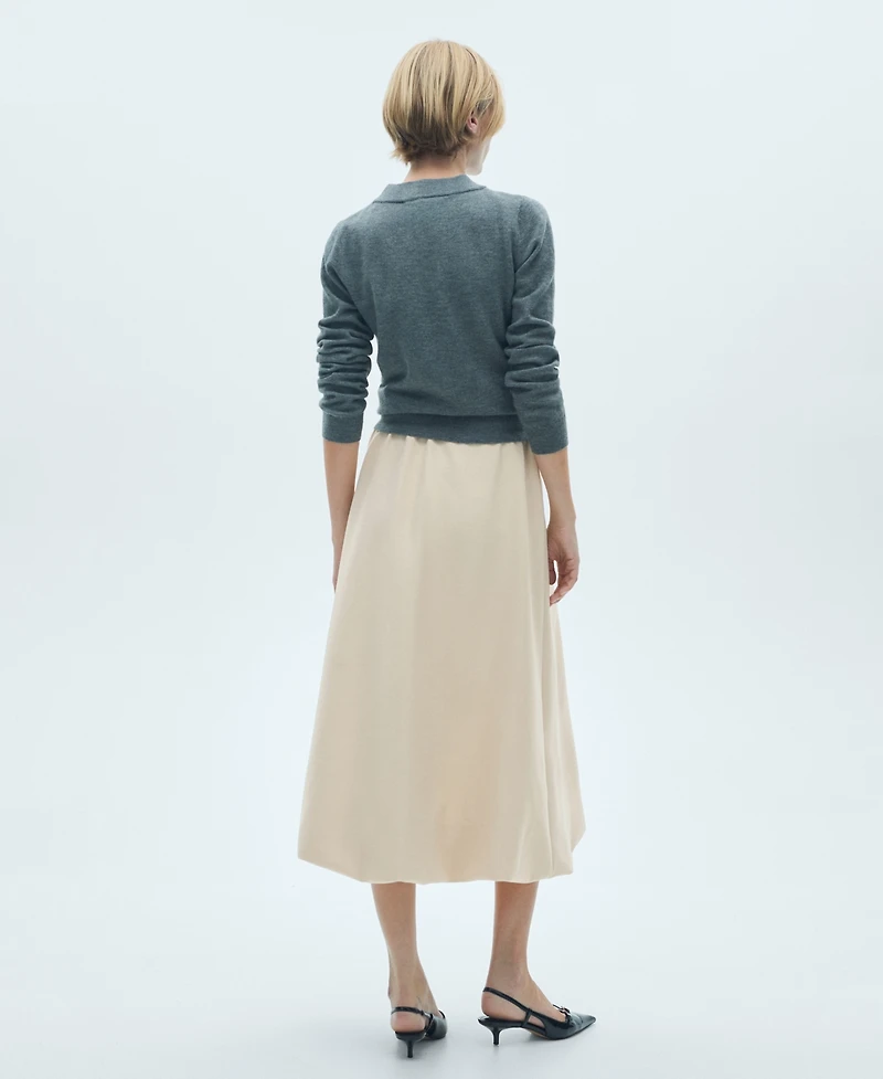 Mango Women's Flared Midi-Skirt