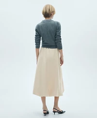 Mango Women's Flared Midi-Skirt