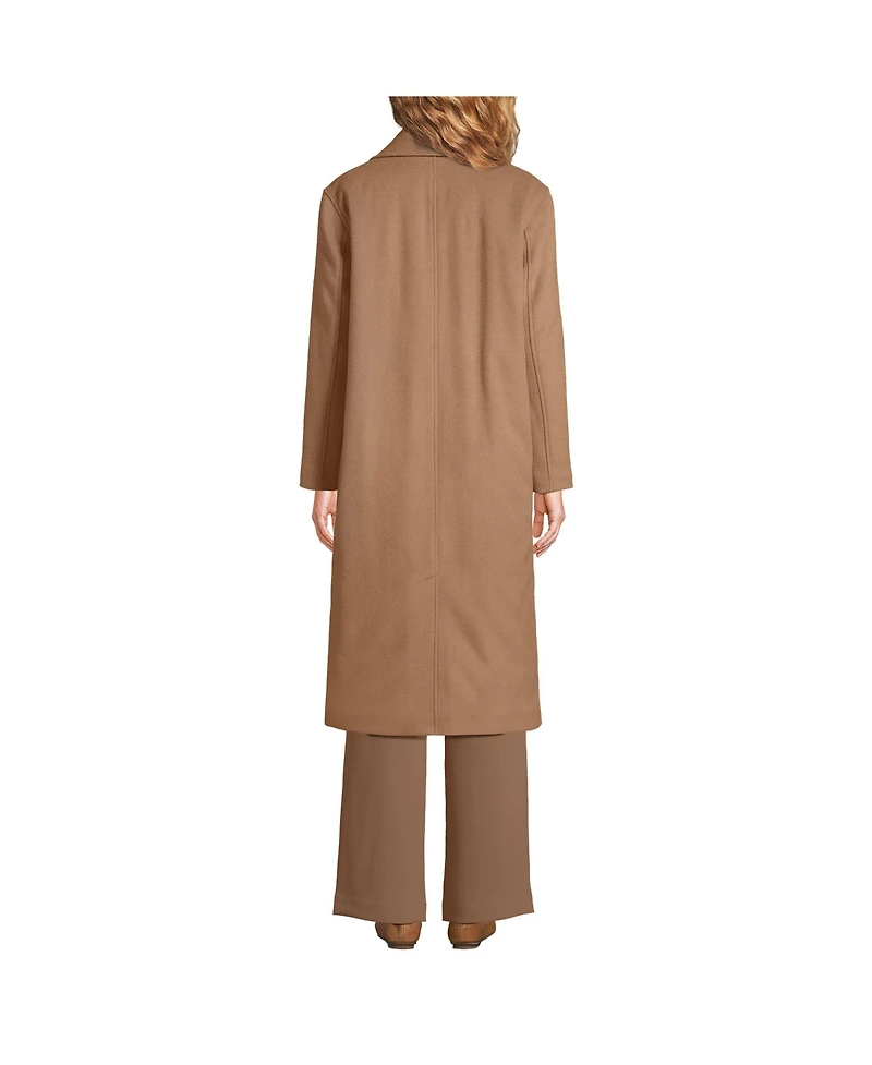 Lands' End Women's Insulated Double Breasted Wool Coat